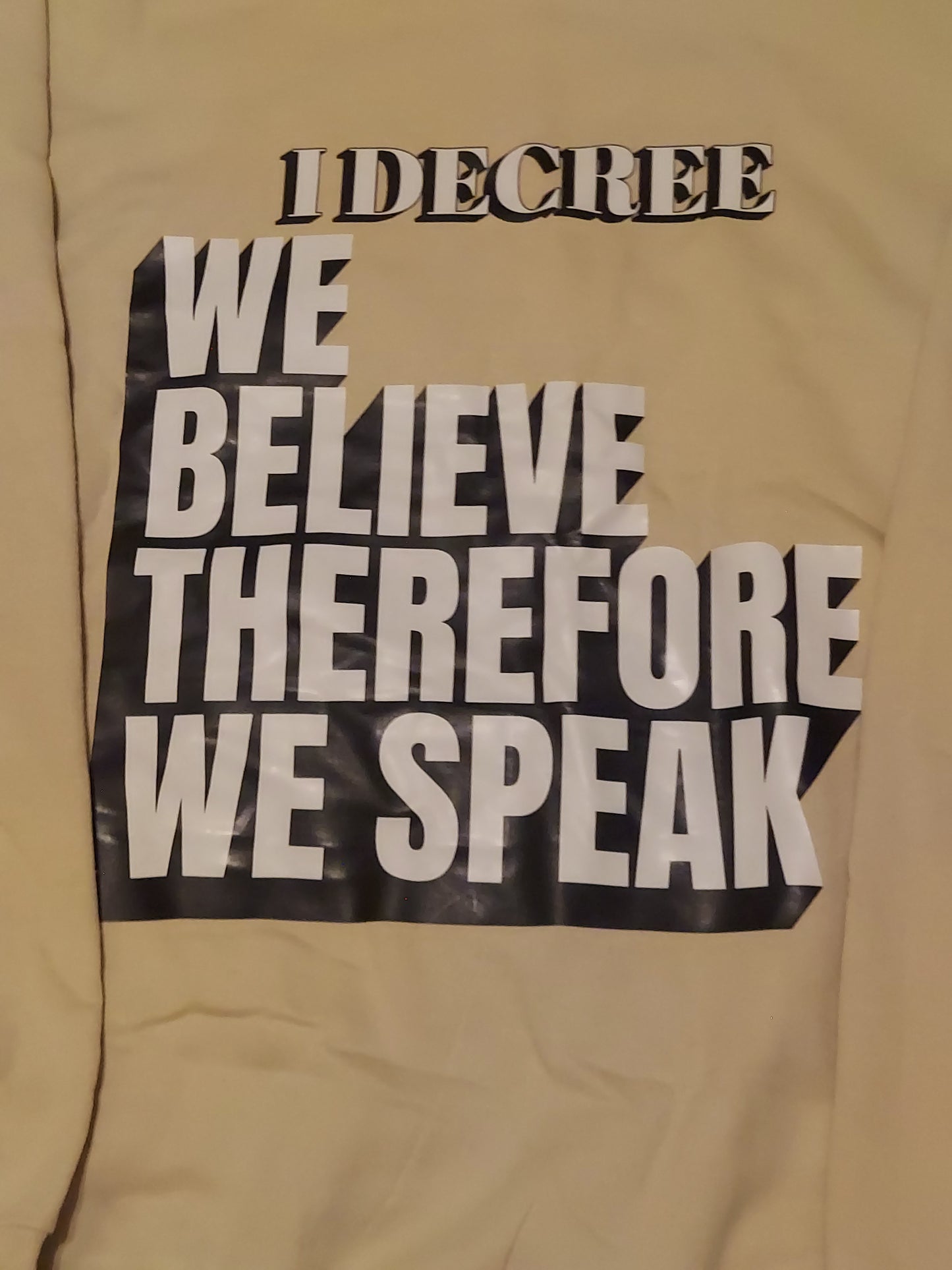 Shadow Man Hoodie "we believe therefore we speak"