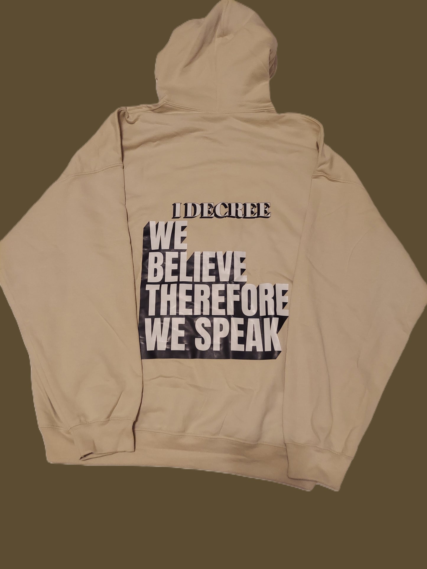 Shadow Man Hoodie "we believe therefore we speak"