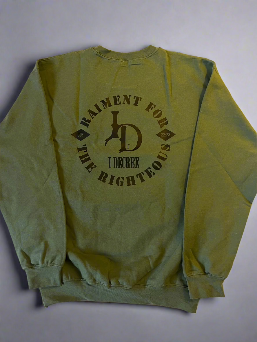 Military Edition crewneck sweatshirt (beanie not included)