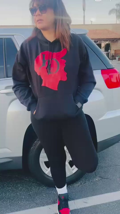 I DECREE Red Shadow Man Hoodie