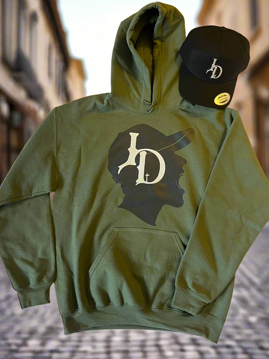 Shadow Man Face Hoodie (Hat not included)